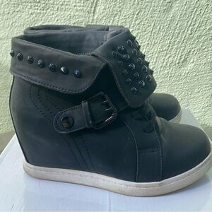 Wedge Studded Sneakers